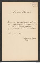 k.k. naturhistorisches Hofmuseum, Intendanzakten 1885-1896 (Hauer), Aktenzahl Z.324.d/1888, Seite 1